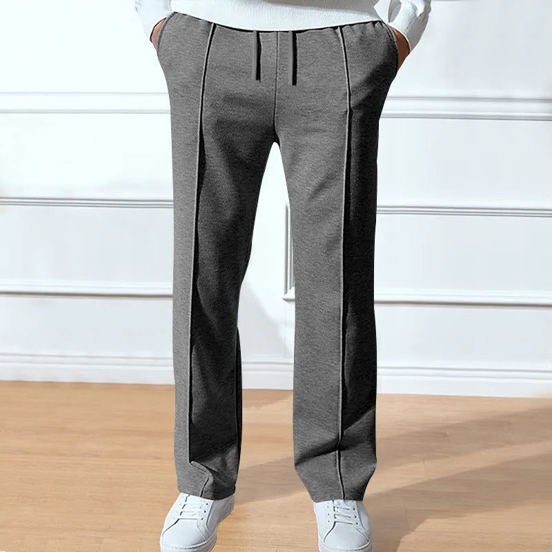 Pantaloni Uomo a Gamba Dritta con Coulisse