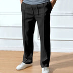 Pantaloni Uomo a Gamba Dritta con Coulisse