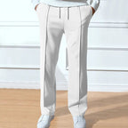 Pantaloni Uomo a Gamba Dritta con Coulisse