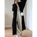 Long cardigan femme en maille douce – Modèle maxi ouvert et élégant