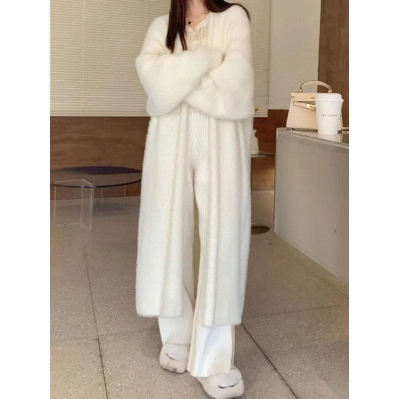 Long cardigan femme en maille douce – Modèle maxi ouvert et élégant