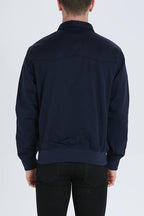 Chaqueta Harrington para hombre con forro de tartán y cremallera – elegancia informal atemporal