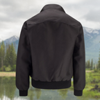 Chaqueta Harrington para hombre con forro de tartán y cremallera – elegancia informal atemporal