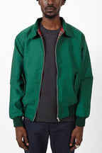 Chaqueta Harrington para hombre con forro de tartán y cremallera – elegancia informal atemporal