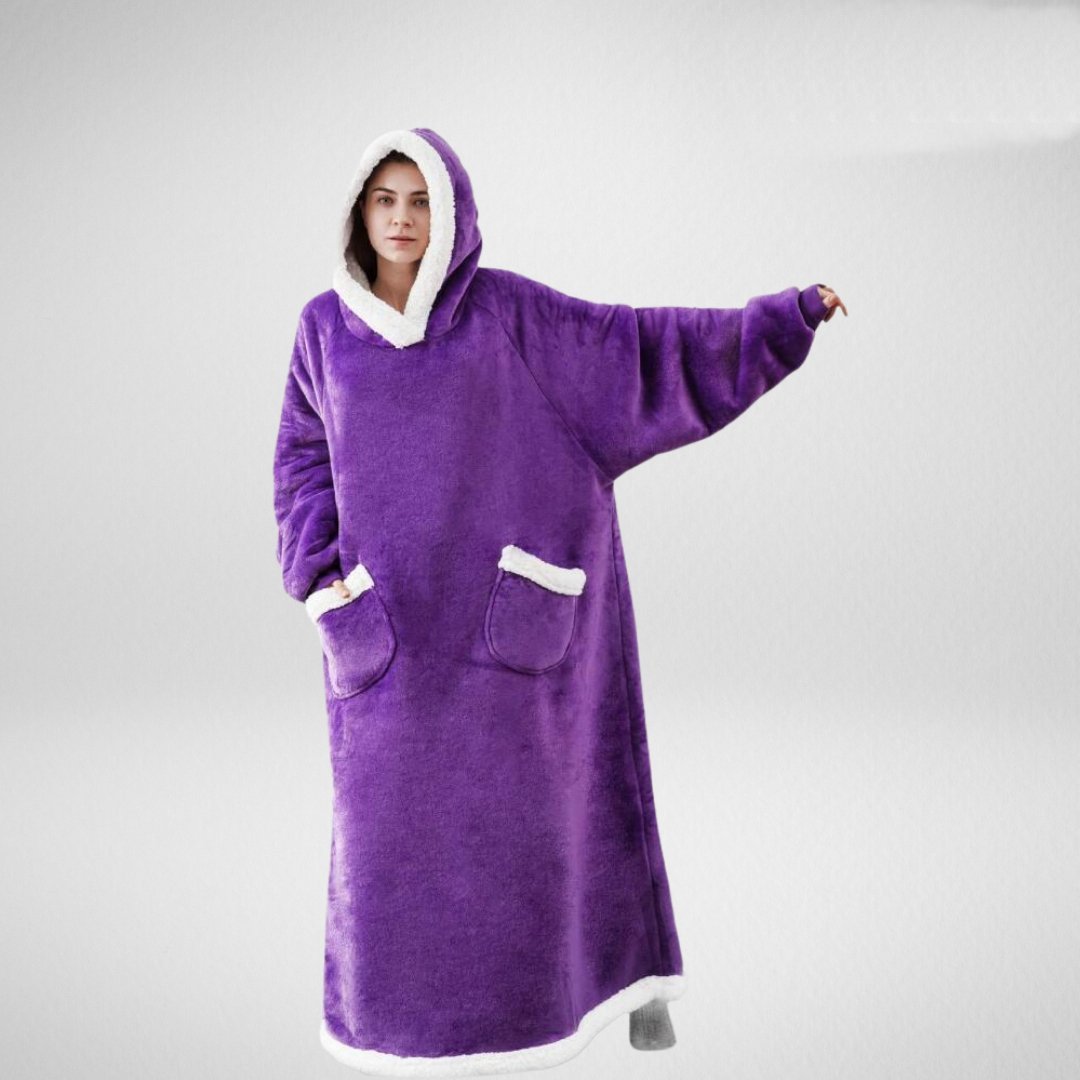 Manta sudadera oversize para mujer con capucha - Suave y cálida para el invierno