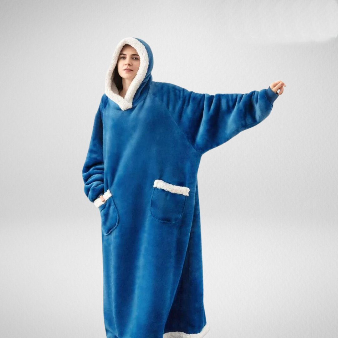 Manta sudadera oversize para mujer con capucha - Suave y cálida para el invierno