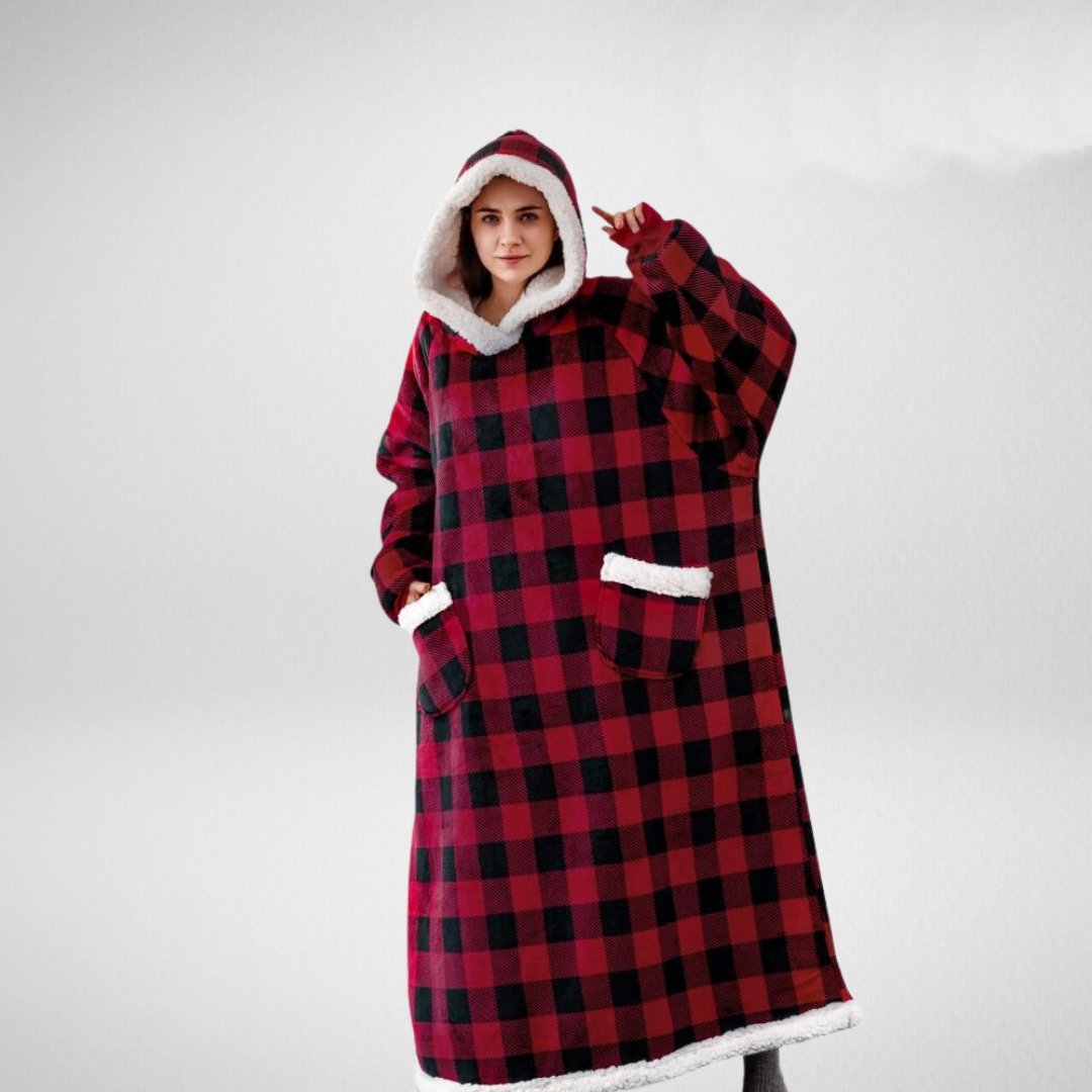 Manta sudadera oversize para mujer con capucha - Suave y cálida para el invierno