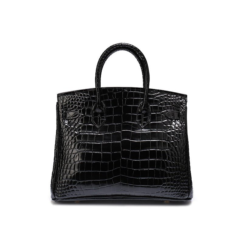 Borsa a Mano Donna in Vera Pelle Cognac