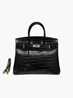 Borsa a Mano Donna in Vera Pelle Cognac