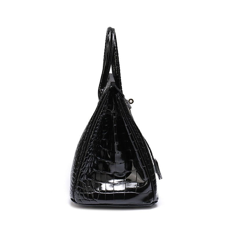 Borsa a Mano Donna in Vera Pelle Cognac