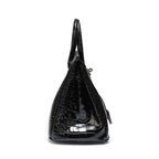 Borsa a Mano Donna in Vera Pelle Cognac