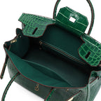 Borsa a Mano Donna in Vera Pelle Cognac