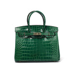 Borsa a Mano Donna in Vera Pelle Cognac