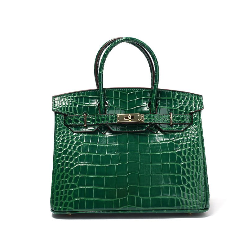 Borsa a Mano Donna in Vera Pelle Cognac