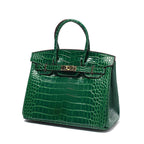 Borsa a Mano Donna in Vera Pelle Cognac