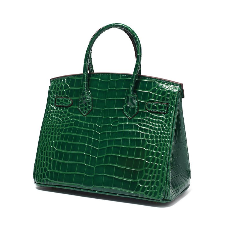 Borsa a Mano Donna in Vera Pelle Cognac