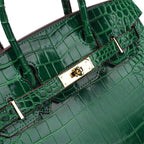 Borsa a Mano Donna in Vera Pelle Cognac