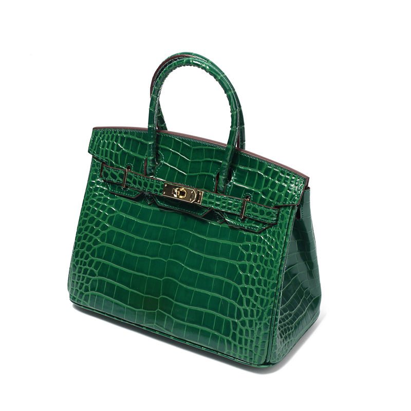 Borsa a Mano Donna in Vera Pelle Cognac