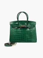 Borsa a Mano Donna in Vera Pelle Cognac