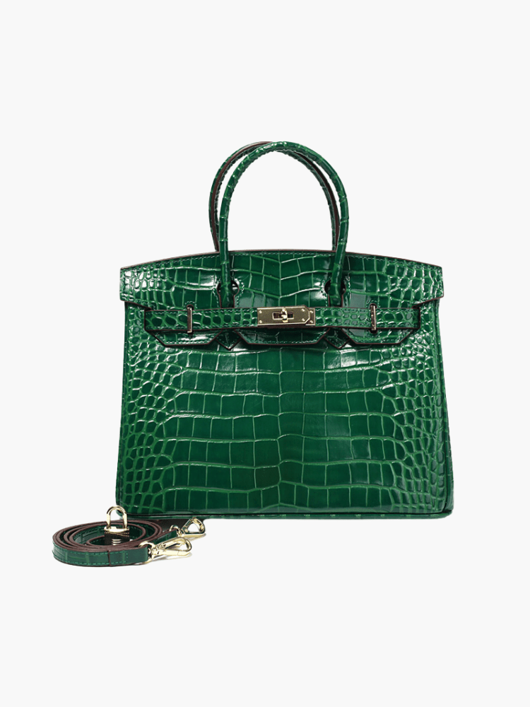 Borsa a Mano Donna in Vera Pelle Cognac