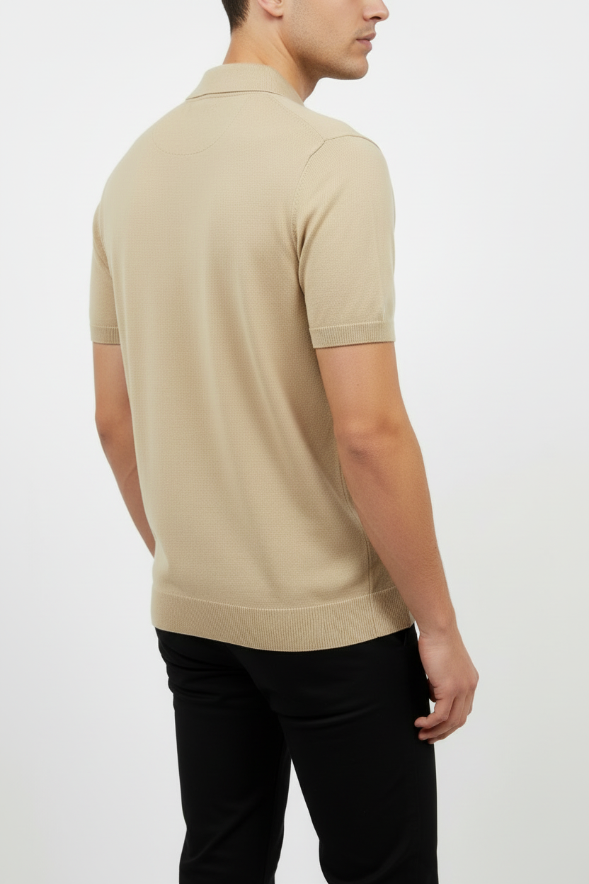 Polo Vigo con Struttura Micro-Mesh e Vestibilità Slim
