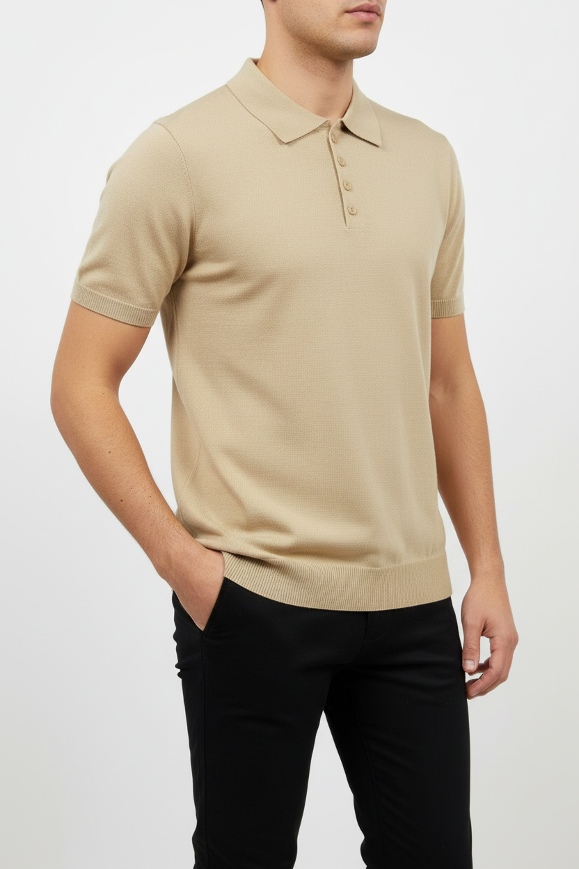 Polo Vigo con Struttura Micro-Mesh e Vestibilità Slim