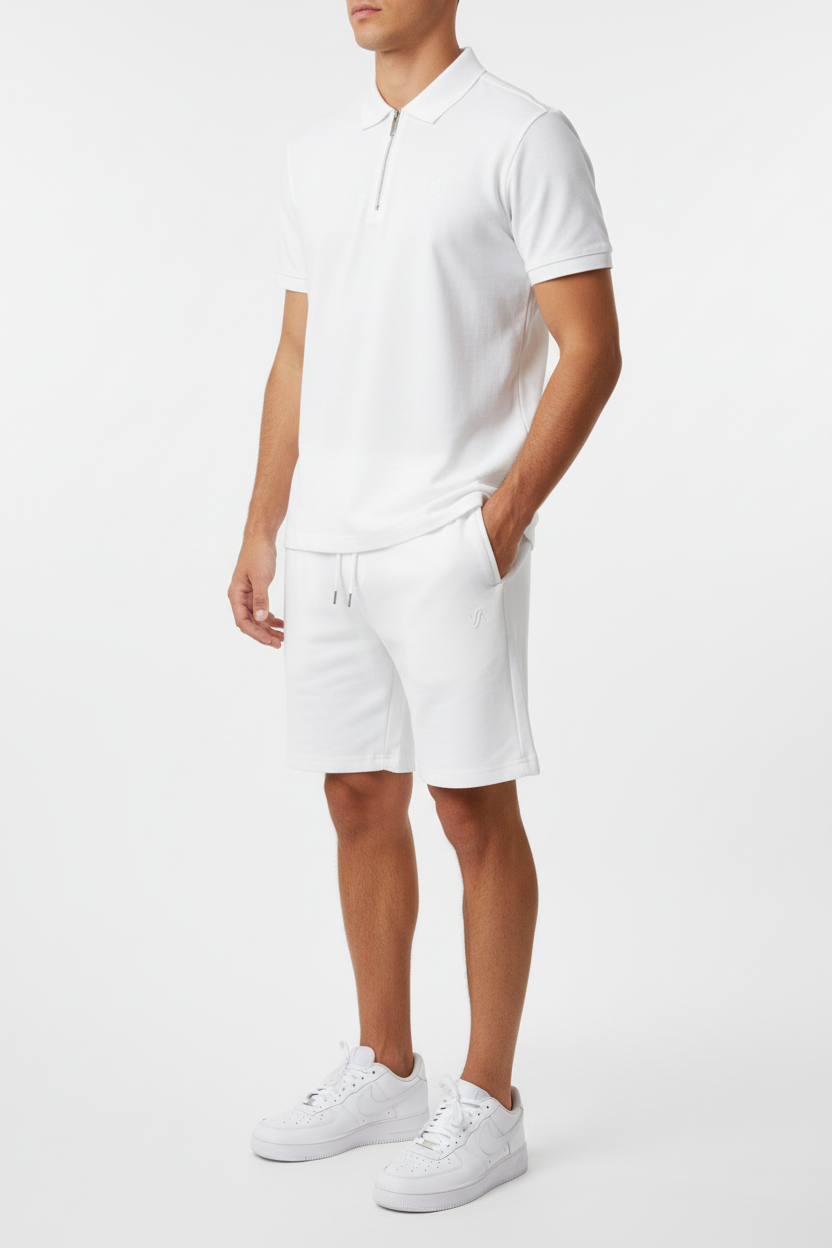 Ibiza Polo Set con Zip e Design Slim Fit