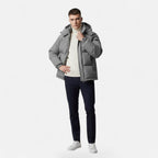 Giacca Trapuntata Uomo con Cappuccio e Zip Integrale