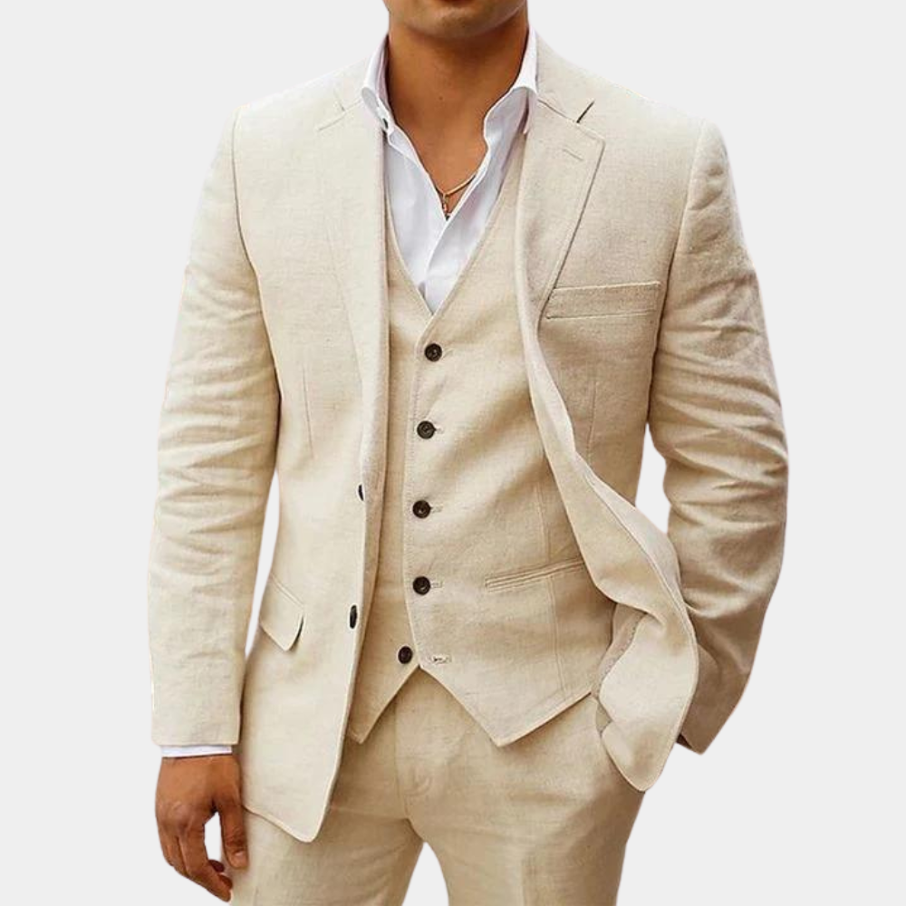 Completo Uomo Tre Pezzi con Gilet e Pantaloni Sartoriali