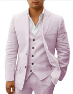 Completo Uomo Tre Pezzi con Gilet e Pantaloni Sartoriali