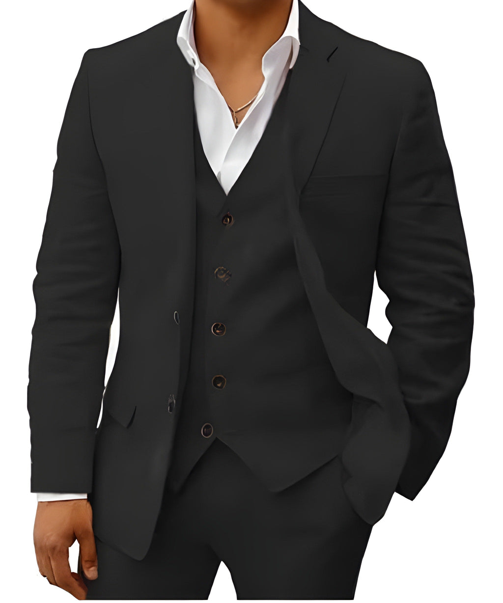 Completo Uomo Tre Pezzi con Gilet e Pantaloni Sartoriali