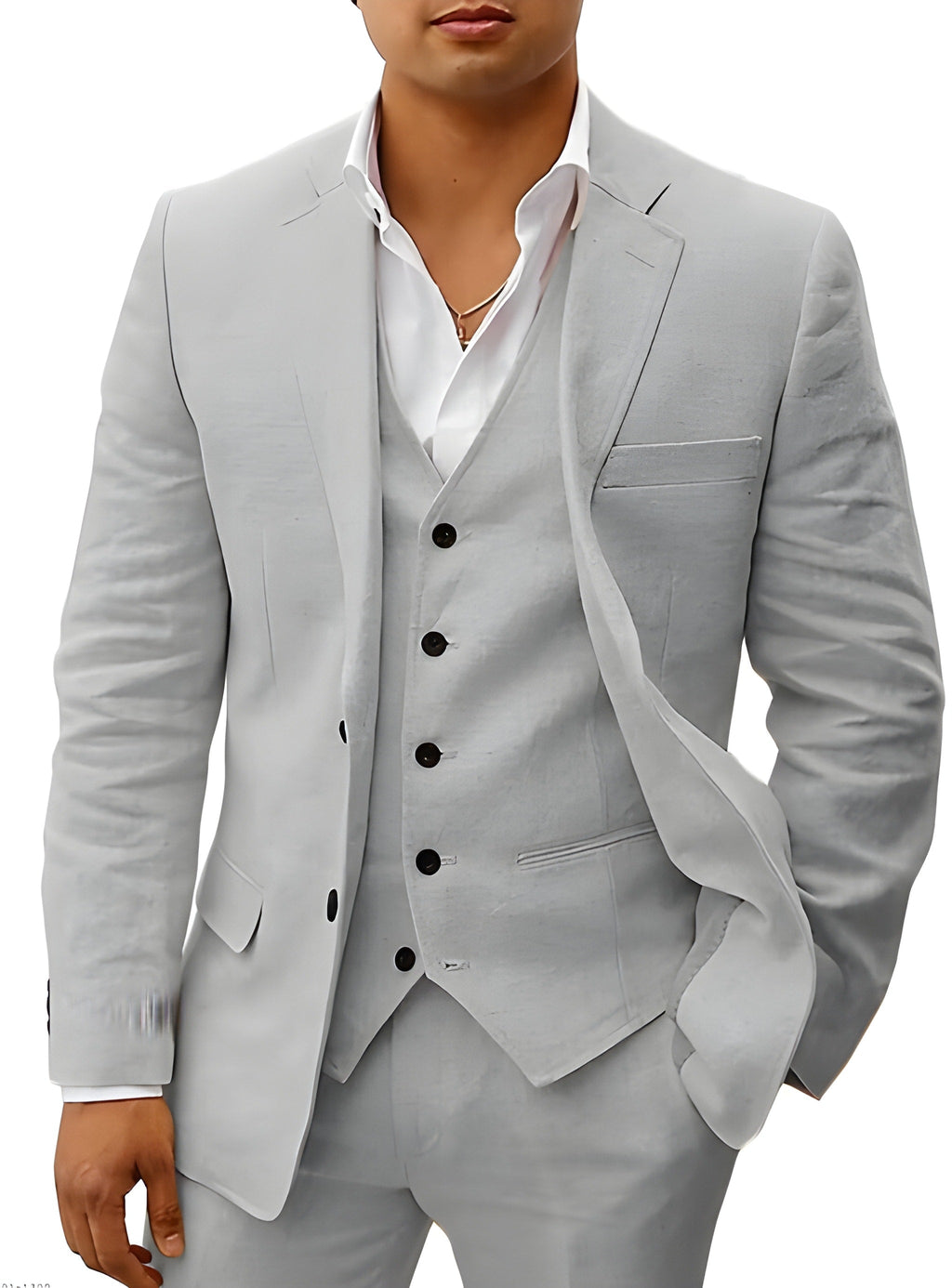 Completo Uomo Tre Pezzi con Gilet e Pantaloni Sartoriali