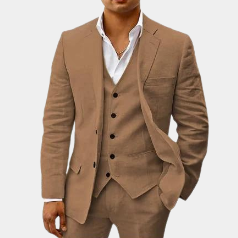 Completo Uomo Tre Pezzi con Gilet e Pantaloni Sartoriali