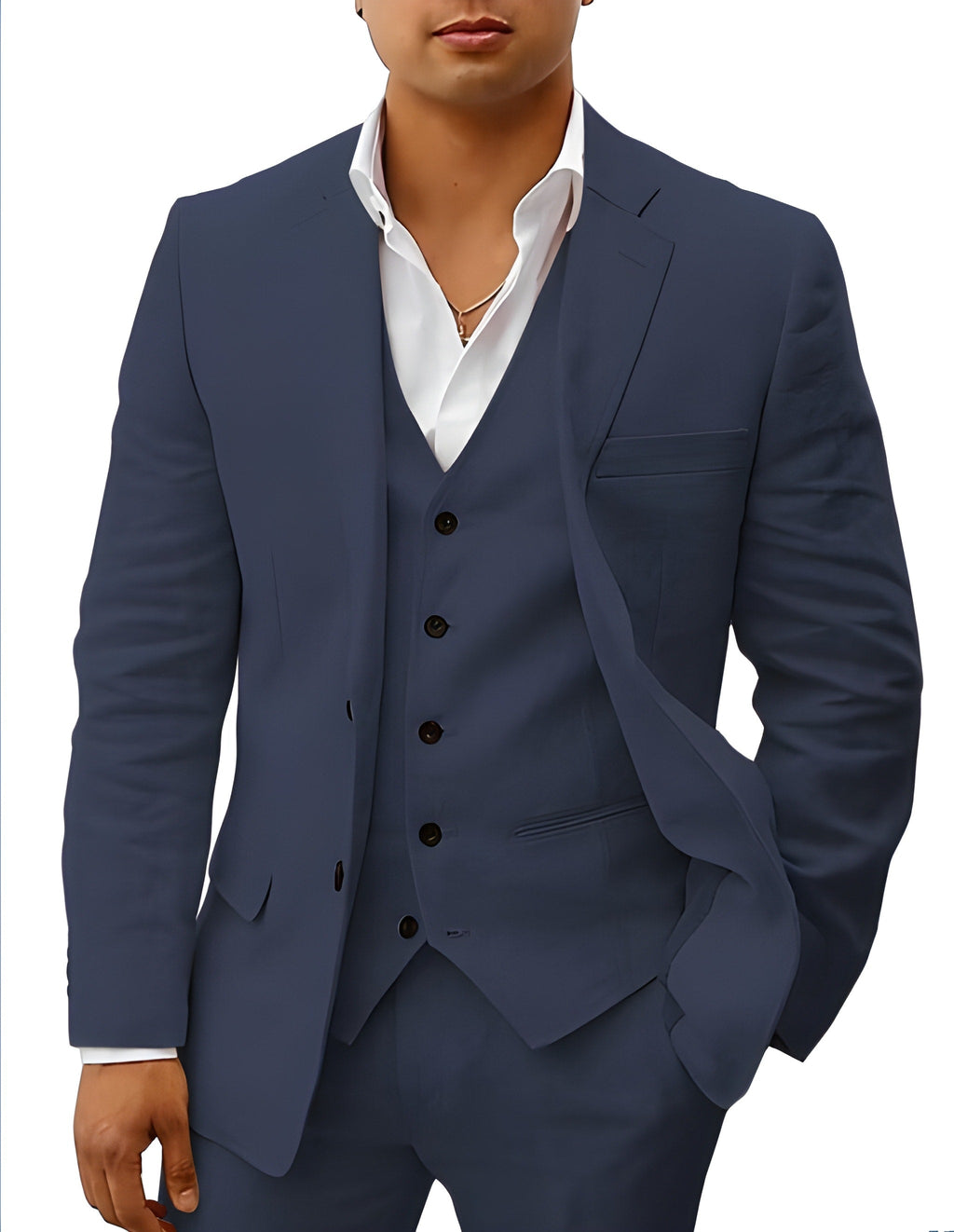 Completo Uomo Tre Pezzi con Gilet e Pantaloni Sartoriali