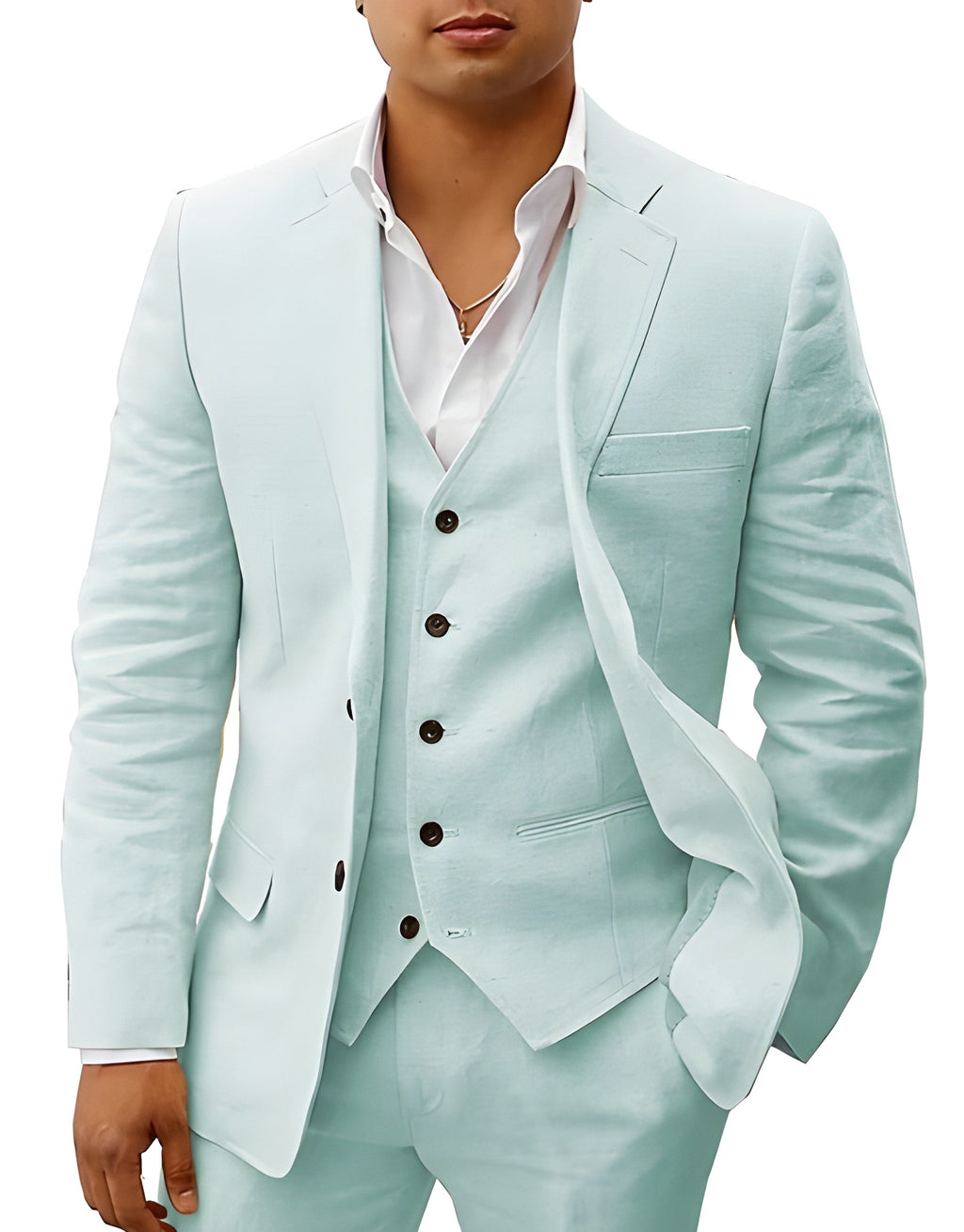 Completo Uomo Tre Pezzi con Gilet e Pantaloni Sartoriali