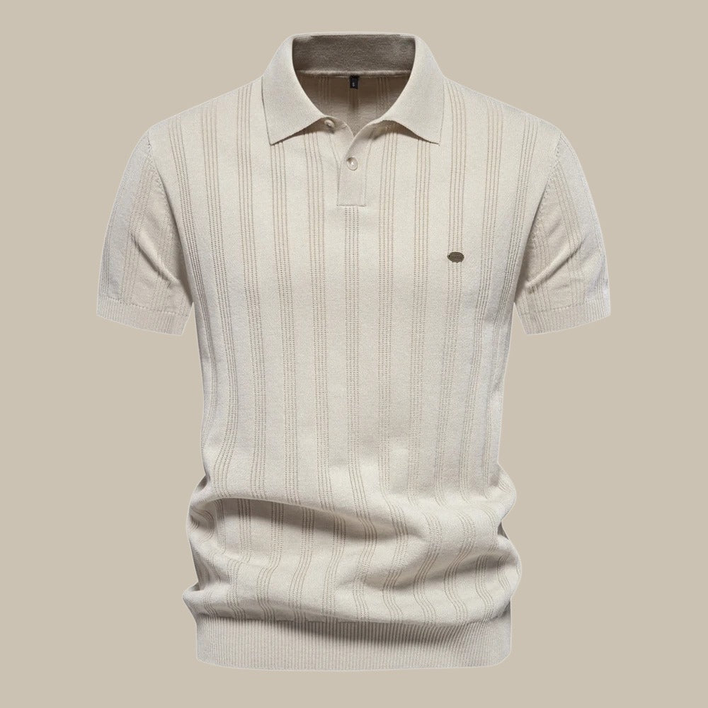 Polo da Uomo a Maniche Corte Elegante Silhouette Traspirante Comfort