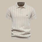 Polo da Uomo a Maniche Corte Elegante Silhouette Traspirante Comfort