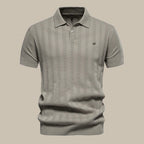 Polo da Uomo a Maniche Corte Elegante Silhouette Traspirante Comfort