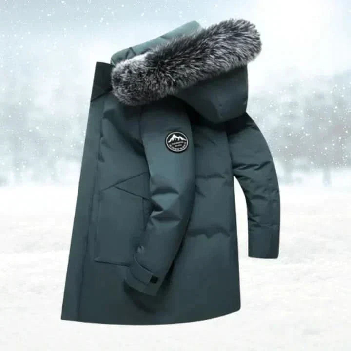 Parka Invernale Uomo Lungo Idrorepellente con Cappuccio