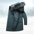 Parka Invernale Uomo Lungo Idrorepellente con Cappuccio