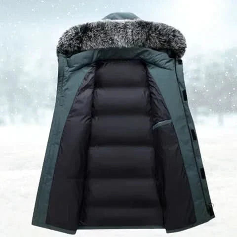 Parka Invernale Uomo Lungo Idrorepellente con Cappuccio