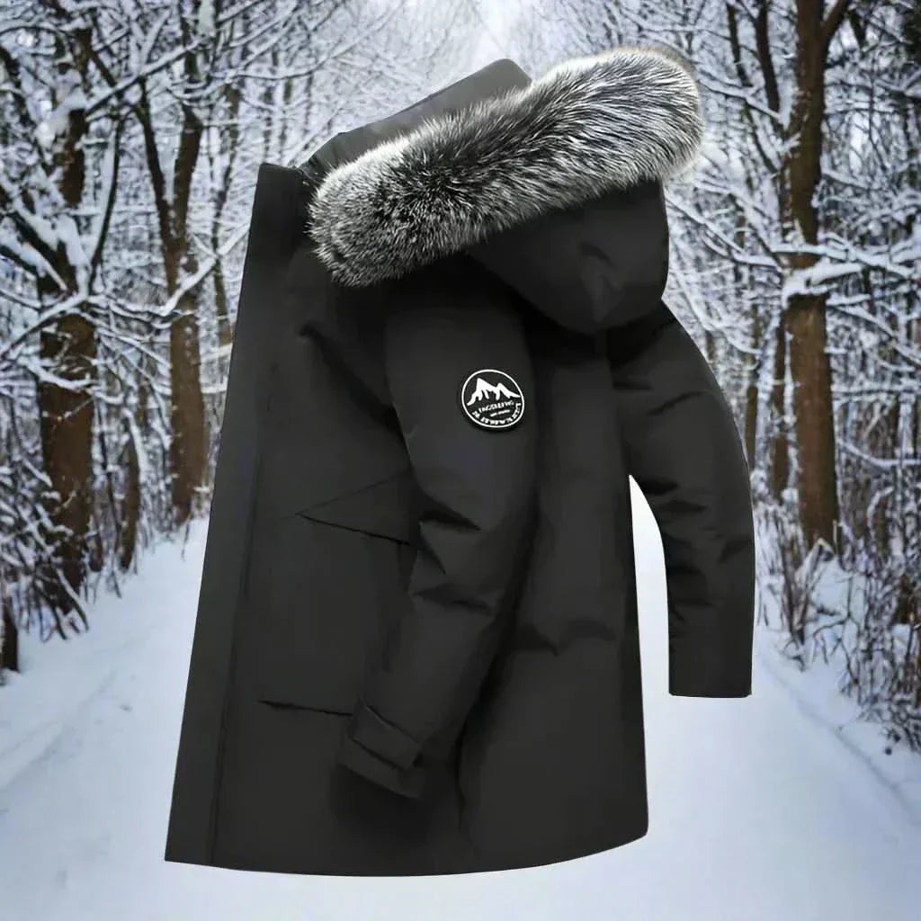 Parka Invernale Uomo Lungo Idrorepellente con Cappuccio