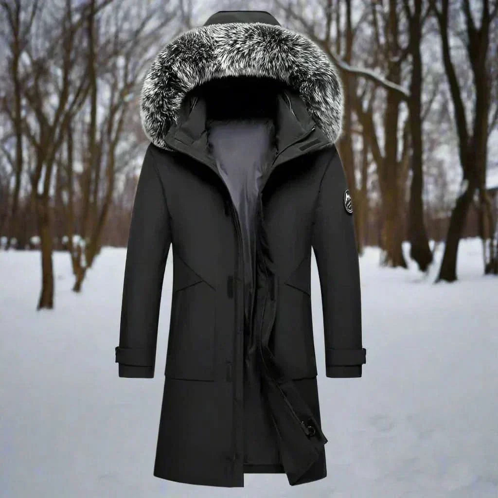 Parka Invernale Uomo Lungo Idrorepellente con Cappuccio