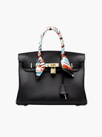 Borsa a Mano Donna in Vera Pelle Cognac