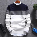 Maglione Uomo Fantasia con Girocollo – Stile Moderno e Comfort Quotidiano