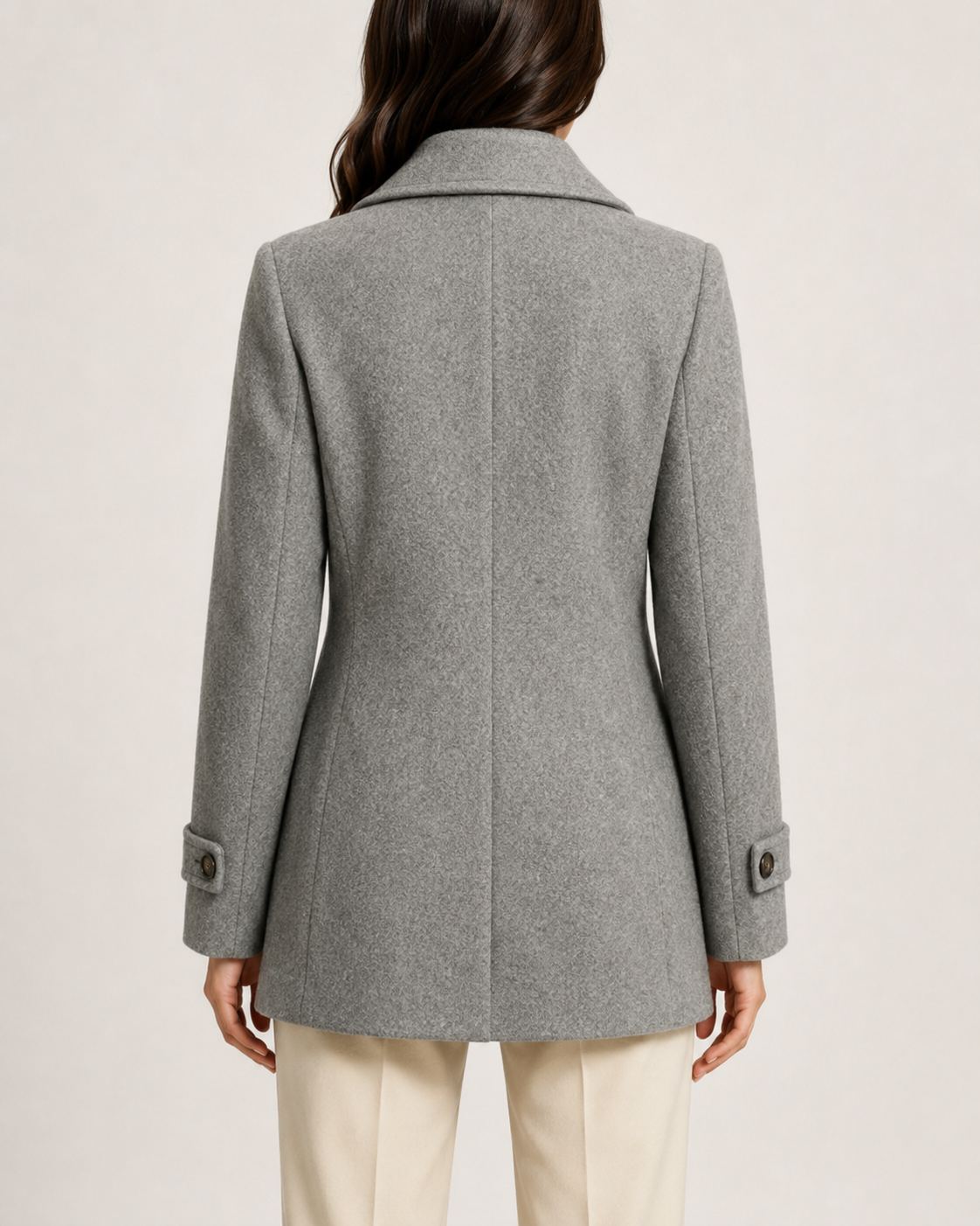 Manteau court femme croisé de tailleur