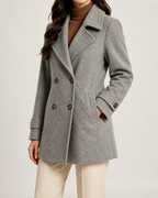 Manteau court femme croisé de tailleur