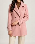 Manteau court femme croisé de tailleur
