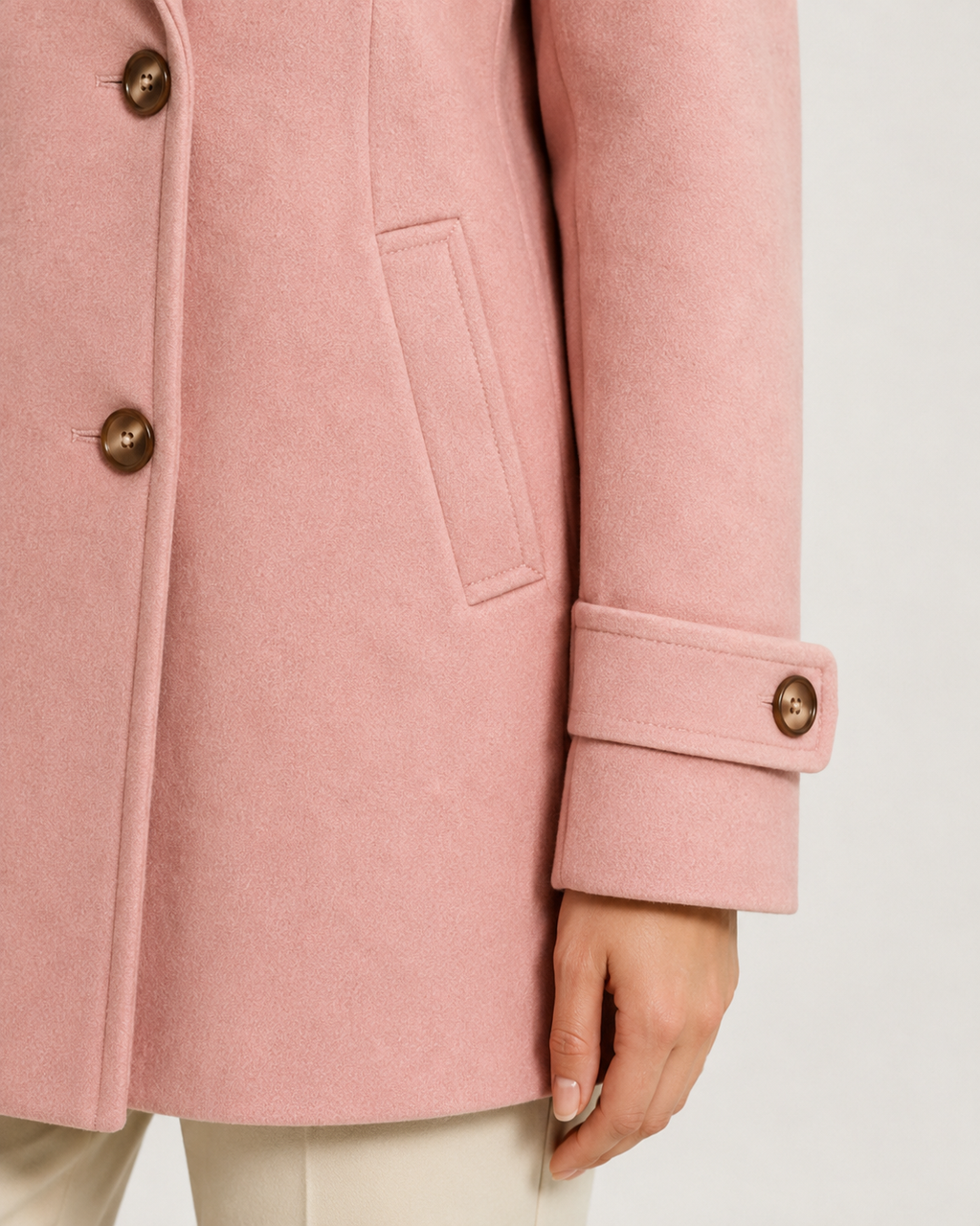 Manteau court femme croisé de tailleur