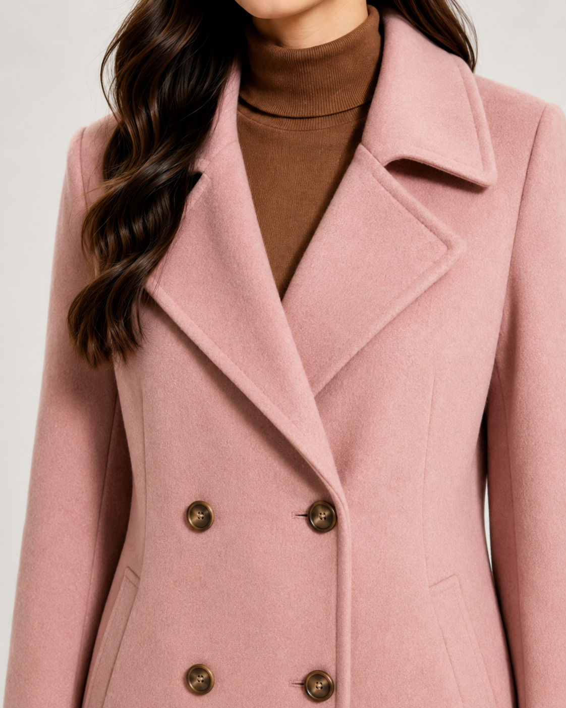 Manteau court femme croisé de tailleur